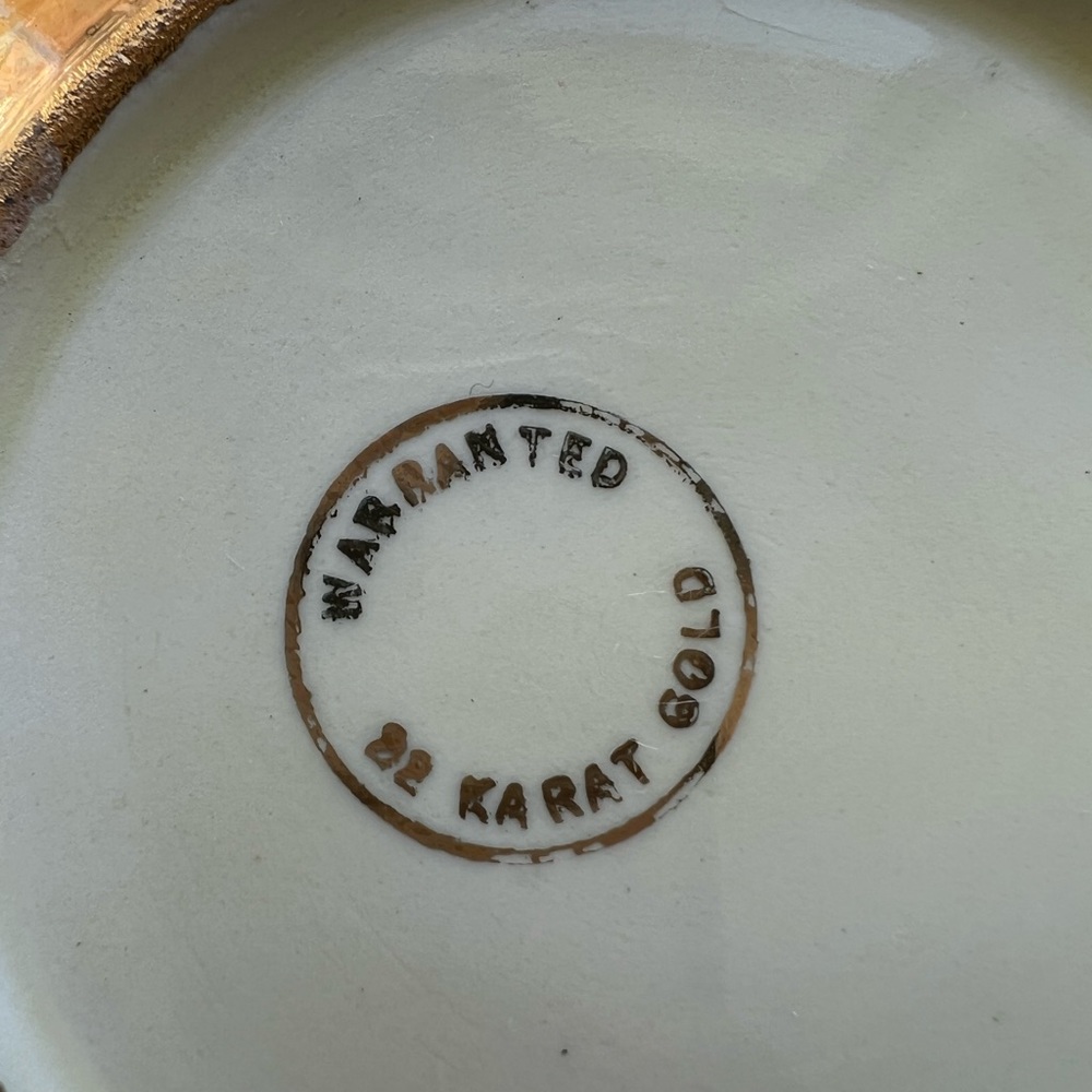 22 karat gold decorative bowl - Picture 9 of 10